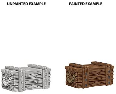 WizKids Deep Cuts Unpainted Miniatures W4 Crates