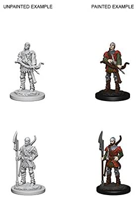 WizKids Deep Cuts Unpainted Miniatures W4 Town Guards