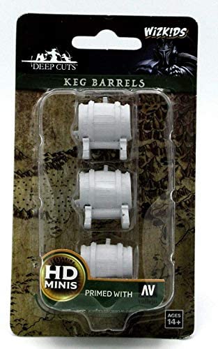 WizKids Deep Cuts Unpainted Miniatures W2 Keg Barrels
