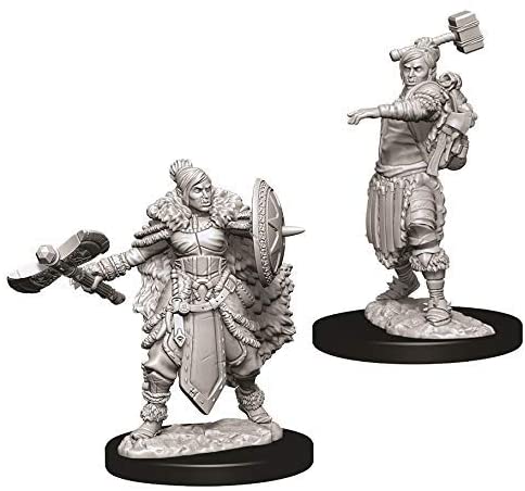 DND Nolzur's Marvelous Miniatures W9 Female Half Orc Barbarian
