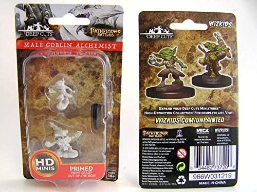 Pathfinder Deep Cuts Unpainted Miniatures W9 Male Goblin Alchemist