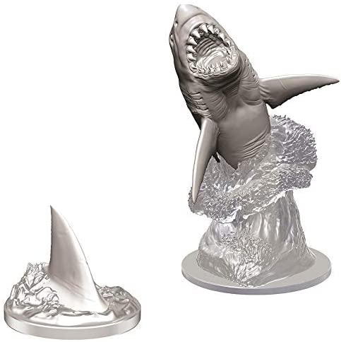 WizKids Deep Cuts Unpainted Miniatures W9 Shark