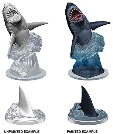WizKids Deep Cuts Unpainted Miniatures W9 Shark