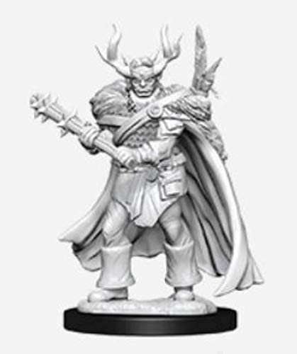 Pathfinder Deep Cuts Unpainted Miniatures W10 Male Half Orc Druid