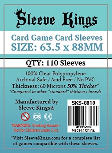Premium Standard American Card Sleeves (57x89mm) -55 Pack, 100 Microns –  sleevekings