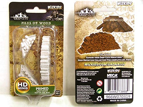 WizKids Deep Cuts Unpainted Miniatures W10 Piles of Wood