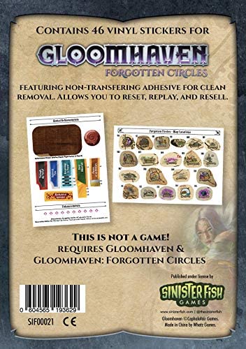 Gloomhaven Forgotten Circle Removable Stickers