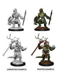 DND Nolzur's Marvelous Miniatures W12 Lizardfolk and Lizardfolk Shaman