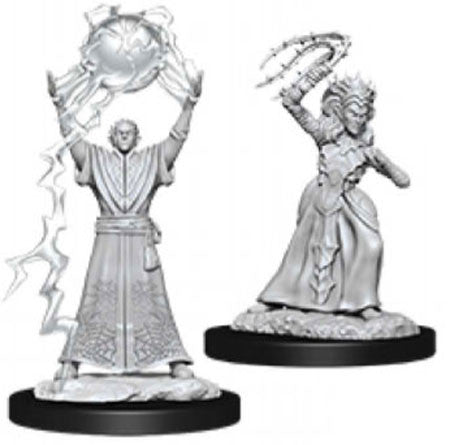 DND Nolzur's Marvelous Miniatures W12 Drow Mage and Drow Priestess