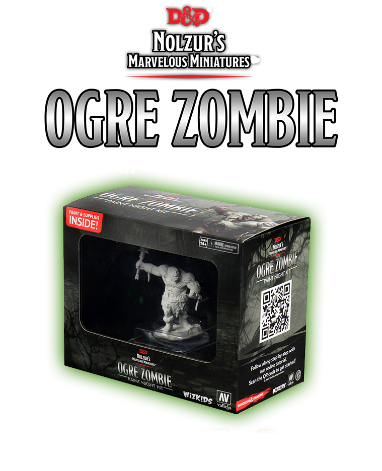 DND Nolzur's Marvelous Unpainted Miniatures Paint Night Kit Ogre Zombie