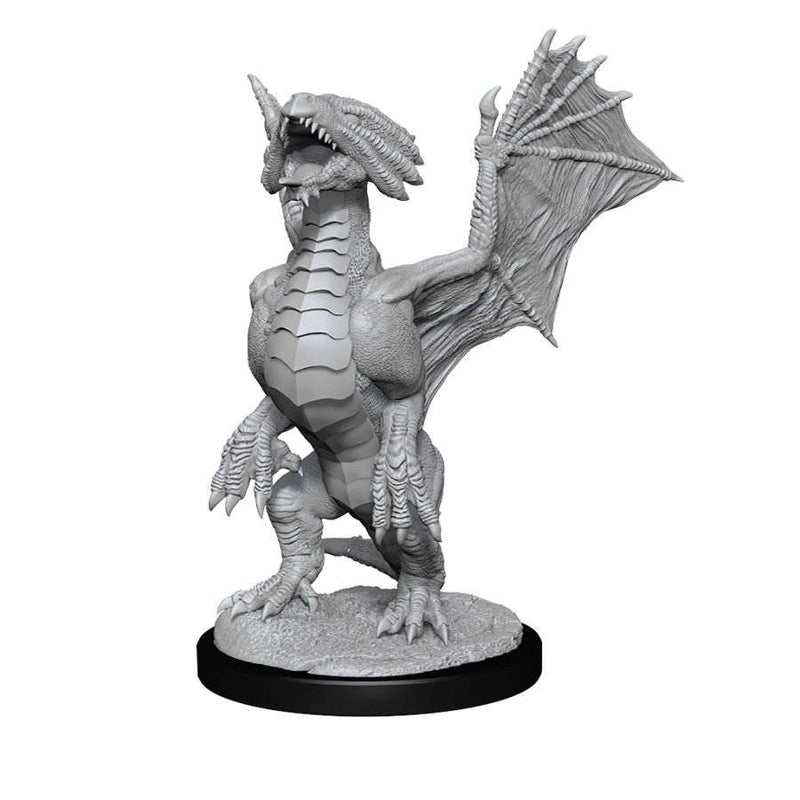 DND Nolzur's Marvelous Miniatures W13 Bronze Dragon Wyrmling and Pile of Sea Found Treasure