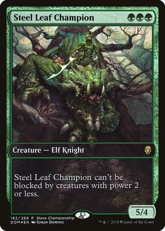 Steel Leaf Champion [Dominaria Promos]