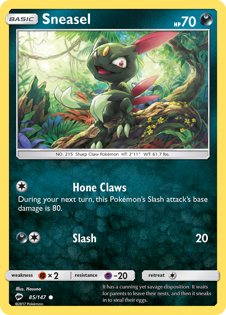 Sneasel (85/147) [Sun & Moon: Burning Shadows]