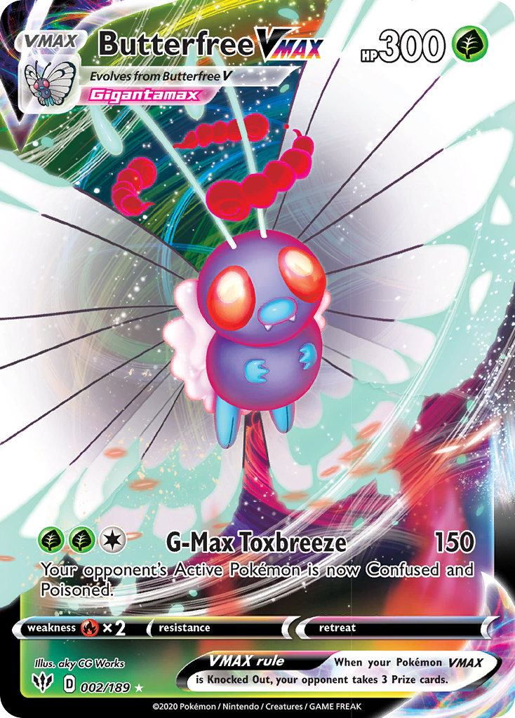 Butterfree VMAX (002/189) [Sword & Shield: Darkness Ablaze]