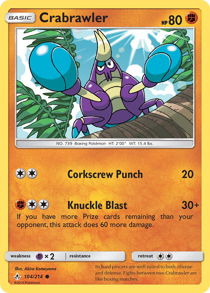 Crabrawler (104/214) [Sun & Moon: Unbroken Bonds]