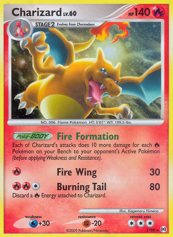 Charizard (1/99) (Cracked Ice Holo) [Platinum: Arceus]