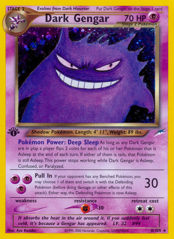 Dark Gengar (6/105) [Neo Destiny 1st Edition]