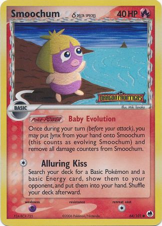 Smoochum (64/101) (Delta Species) (Stamped) [EX: Dragon Frontiers]