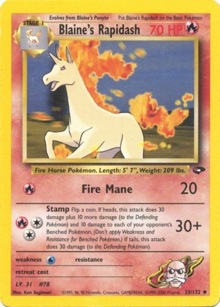 Blaine's Rapidash (33/132) [Gym Challenge Unlimited]