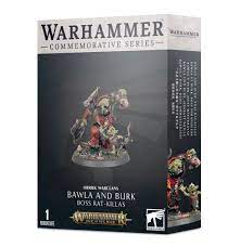 Warhammer Age of Sigmar Orruks Bawla and Burk Boss Rat Killas