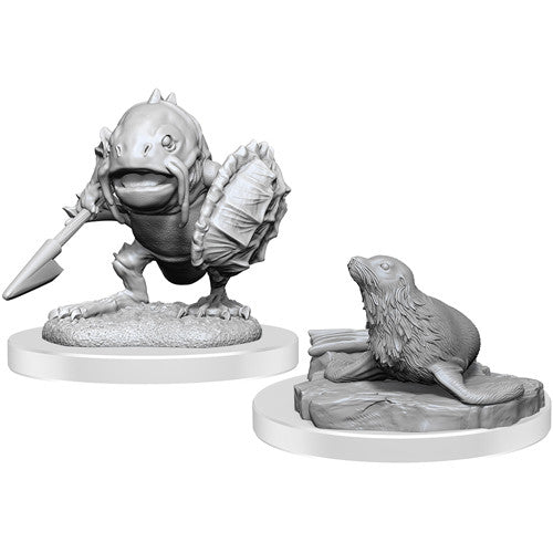DND Nolzur's Marvelous Miniatures  W20 Locathah and Seal