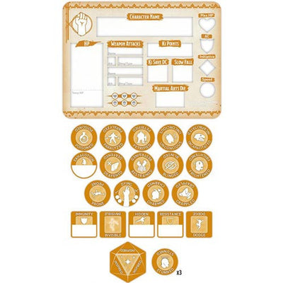 DND Token Set Monk