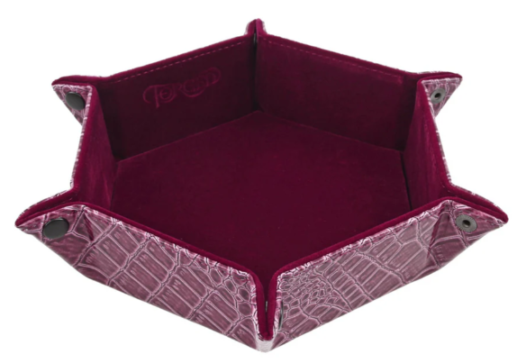Forged Gaming Dragon Skin Hexagon Snap Folding Dice Tray