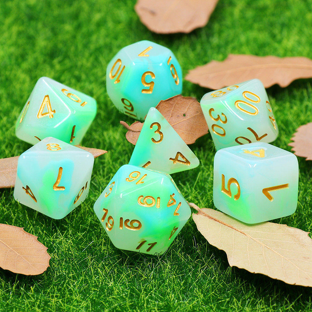 GG Dice 7pc Set Jade
