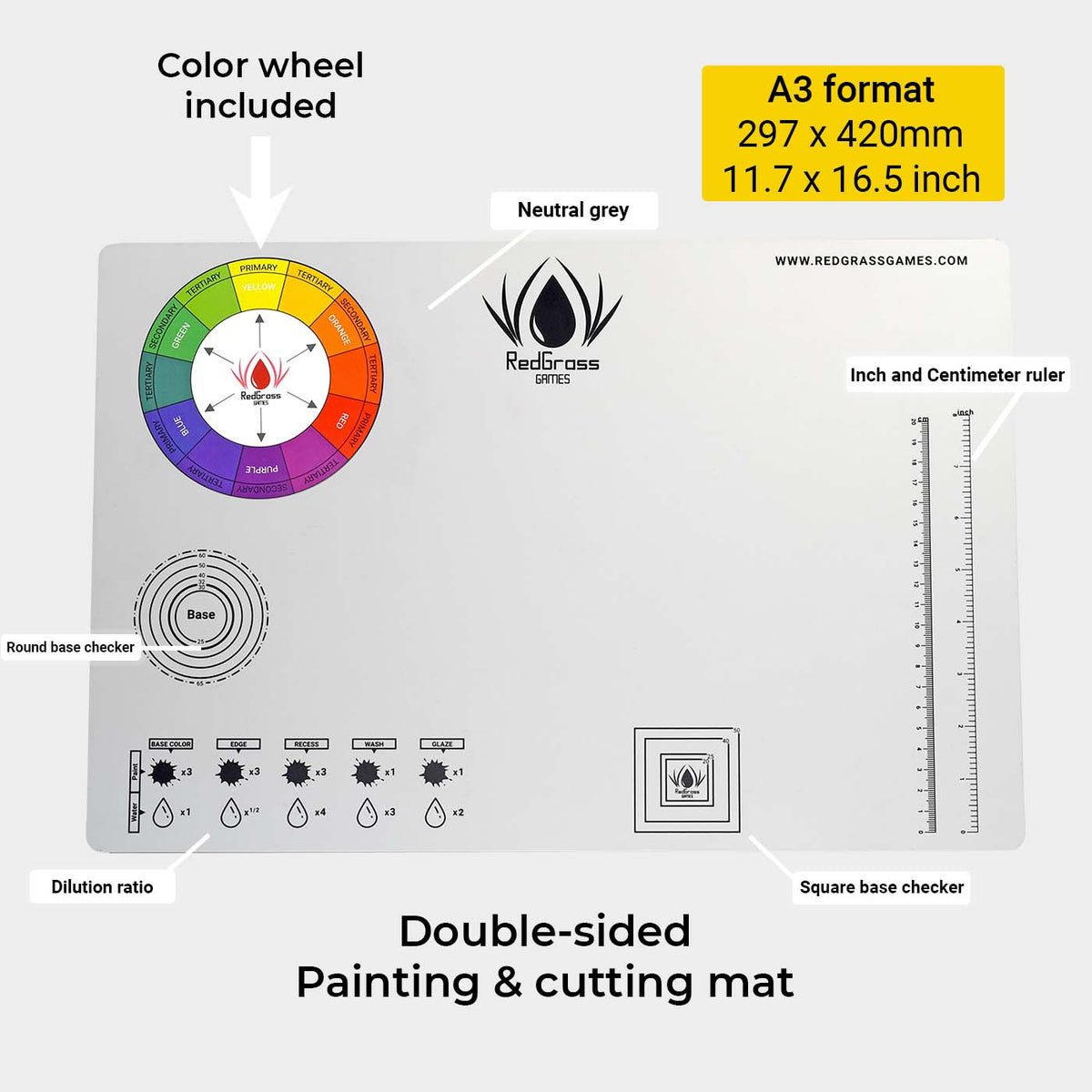 RGG Painting Mat A3 Cut Resistant