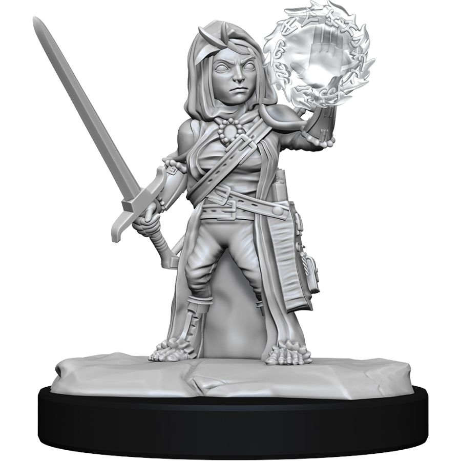 Pathfinder Deep Cuts Unpainted Miniatures W14 Female Halfling Cleric