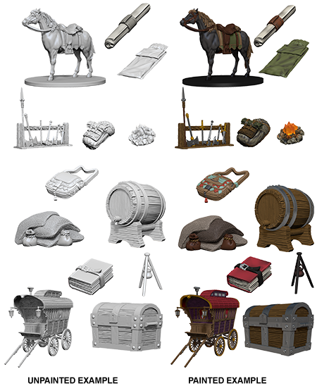 DND Nolzur's Marvelous Miniatures W4 Adventurers Campsite
