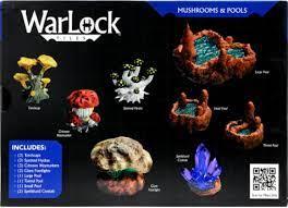Warlock Tiles Caverns Accessory Mushrooms and Pools