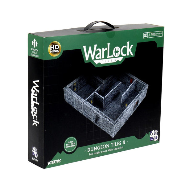Warlock Tiles Dungeon 2 Full Height Stone Walls Expansion