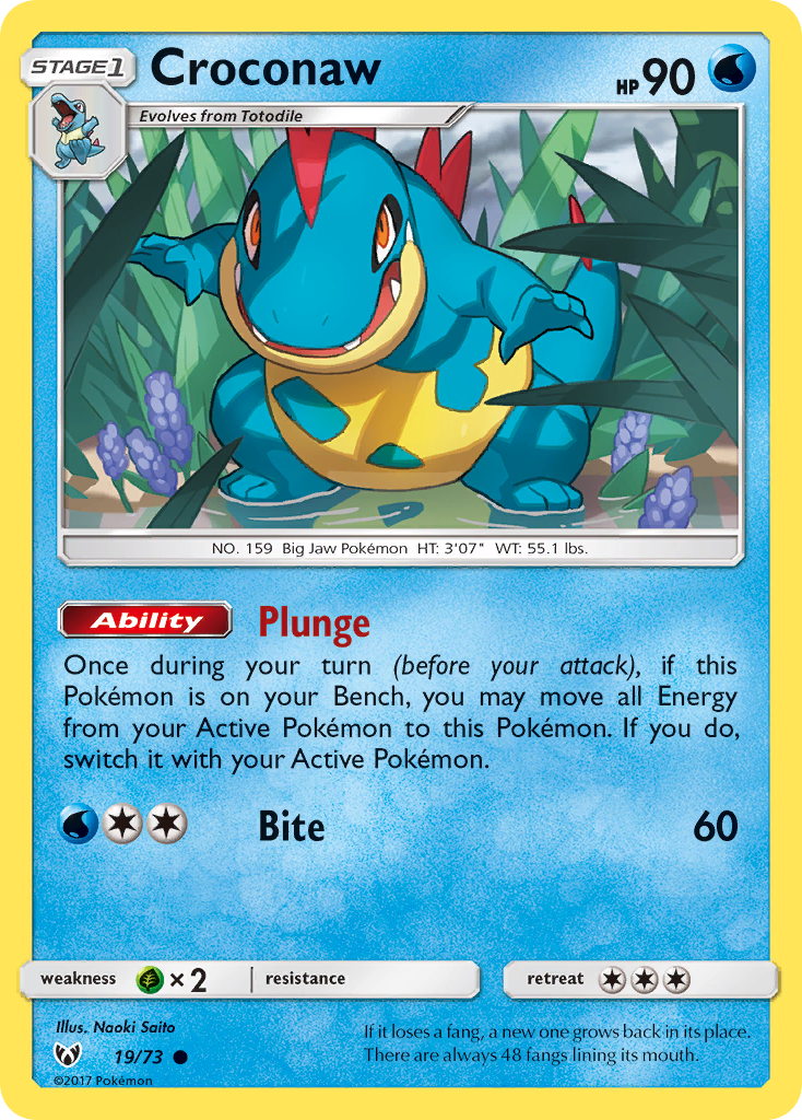 Croconaw (19/73) [Sun & Moon: Shining Legends]