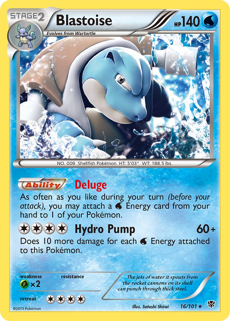 Blastoise (16/101) (Theme Deck Exclusive) [Black & White: Plasma Blast]