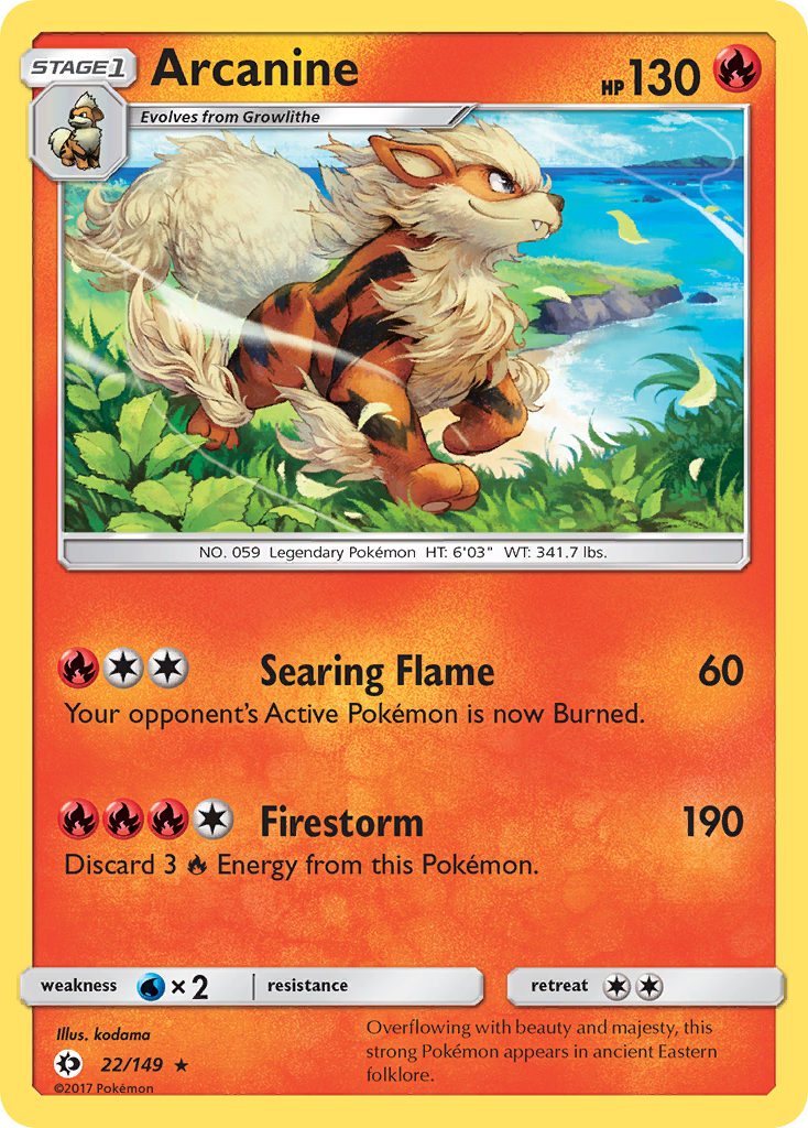 Arcanine (22/149) [Sun & Moon: Base Set]