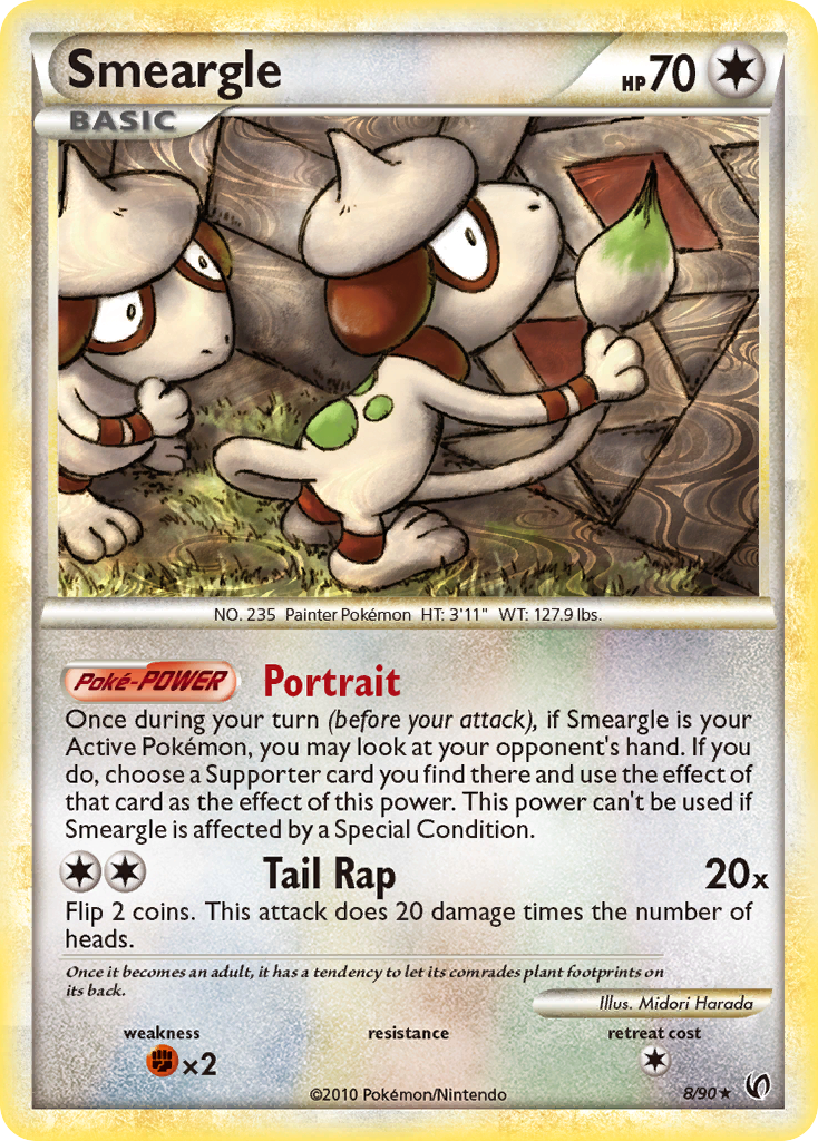 Smeargle (8/90) [HeartGold & SoulSilver: Undaunted]