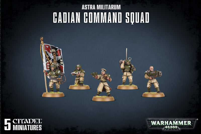 Warhammer 40k Astra Militarum Cadian Command Squad