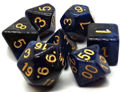 Old School Dice 7ct Set