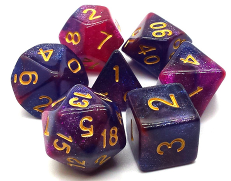 Old School Dice 7ct Set