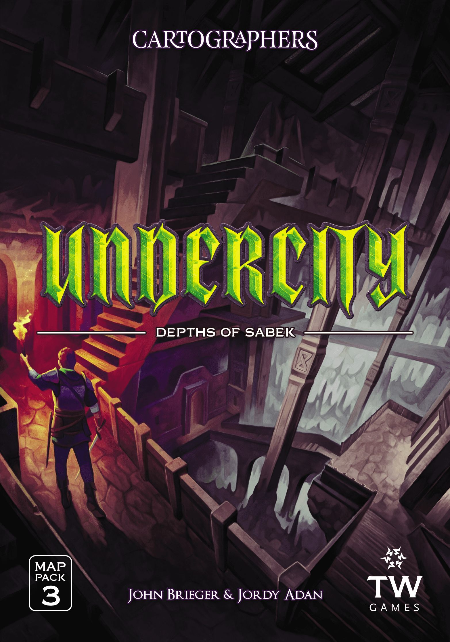 Cartographers Map Pack 3 Undercity Depths of Sabek