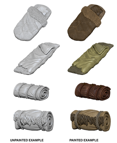 WizKids Deep Cuts Unpainted Miniatures W10 Bedrolls