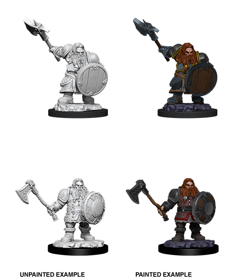 DND Nolzur's Marvelous Miniatures W11 Male Dwarf Fighter