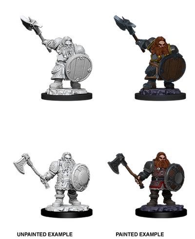DND Nolzur's Marvelous Miniatures W11 Male Dwarf Fighter