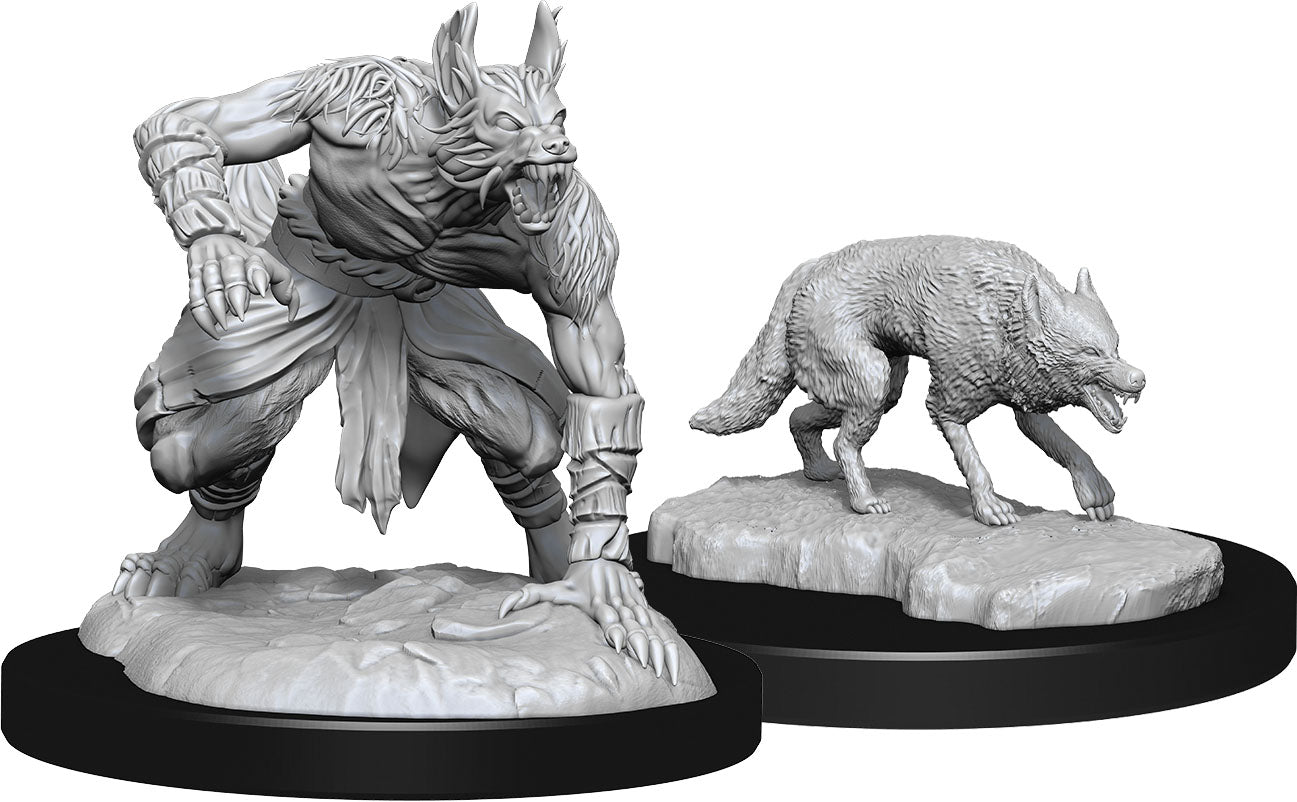 DND Nolzur's Marvelous Miniatures W12 Jackalwere and Jackal