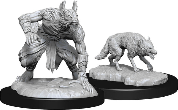 DND Nolzur's Marvelous Miniatures W12 Jackalwere and Jackal