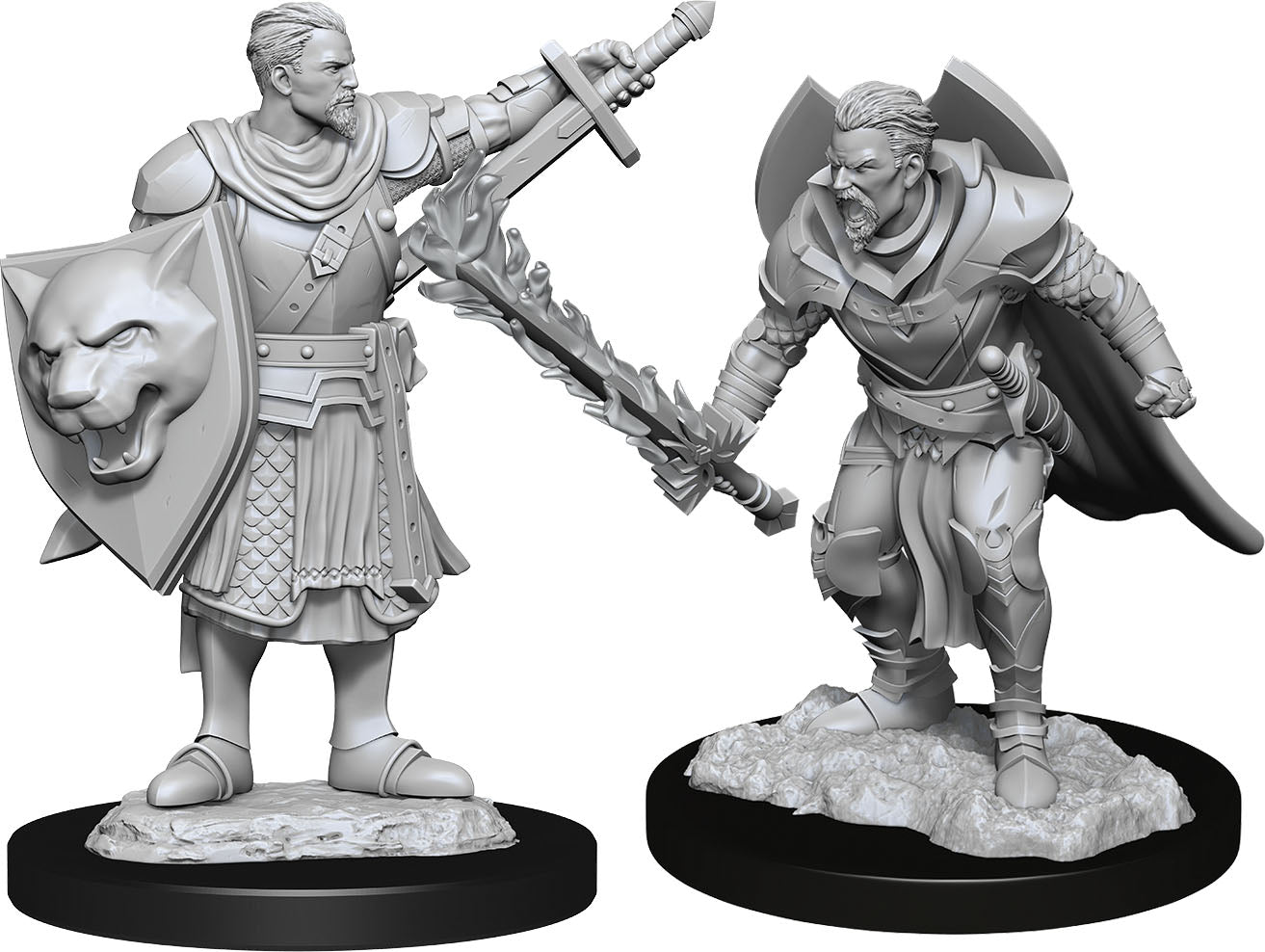 Pathfinder Deep Cuts Unpainted Miniatures W14 Male Human Champion