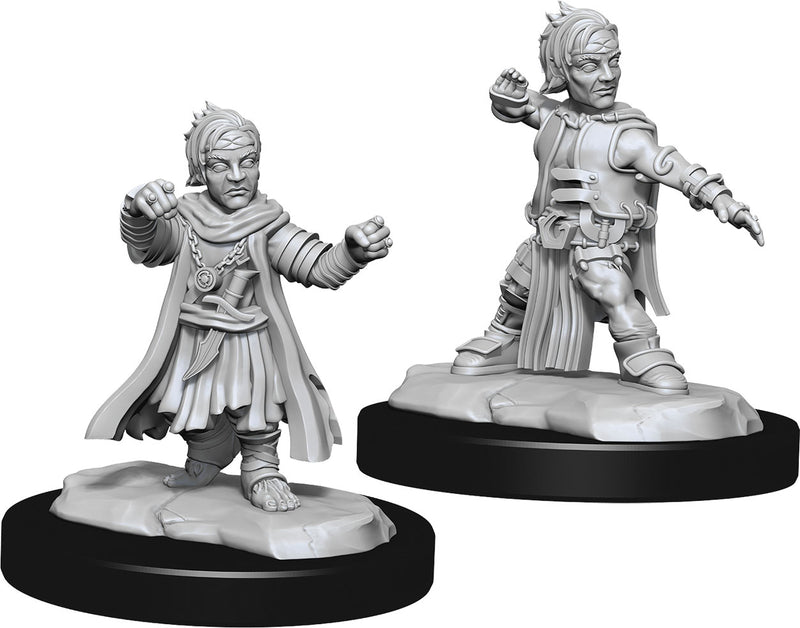 Pathfinder Deep Cuts Unpainted Miniatures W15 Male Halfling Monk