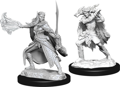 DND Nolzur's Marvelous Miniatures W15 Winter Eladrin and Spring Eladrin