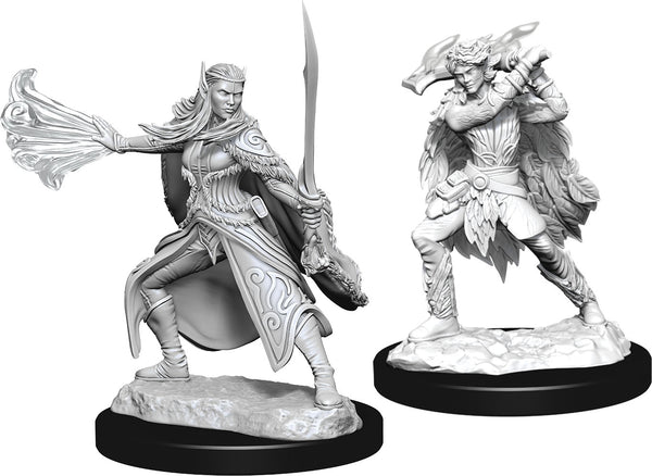 DND Nolzur's Marvelous Miniatures W15 Winter Eladrin and Spring Eladrin